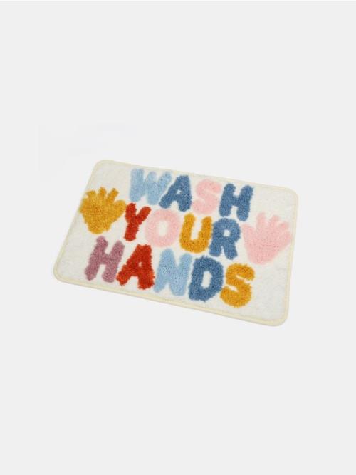 Sinsay - Kúpeľňová podložka s nápisom "Wash your hands" - viacfarebná
