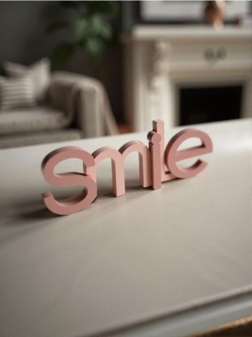 Sinsay - Stojacia dekorácia SMILE - ružová