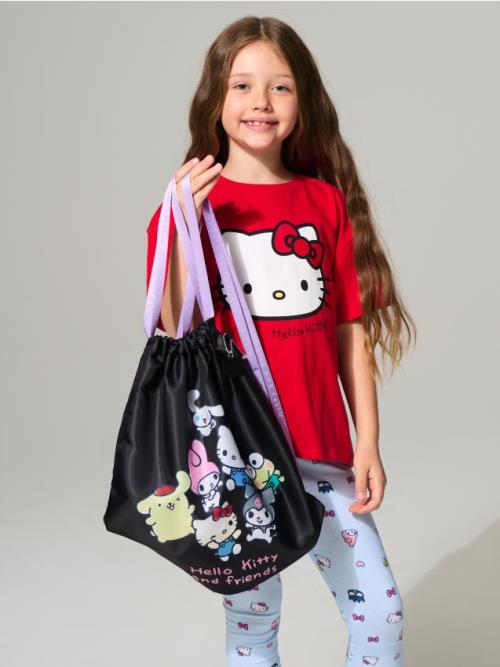 Sinsay - Vak so sťahovacou šnúrkou Hello Kitty - čierna
