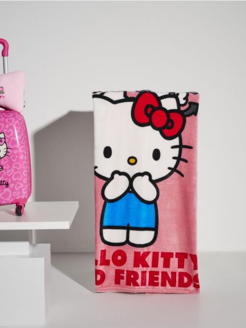 Sinsay - Deka s potlačou Hello Kitty - pastelová ružová