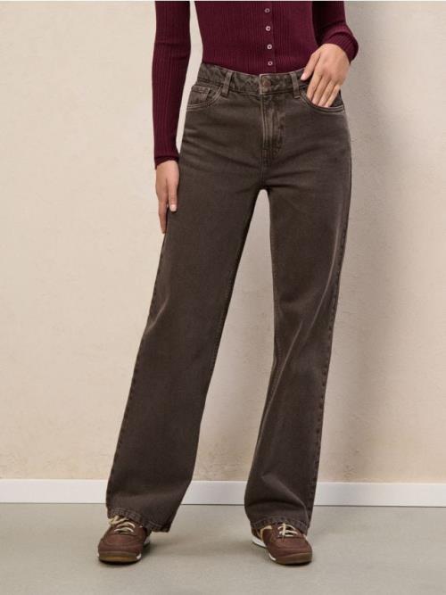 Sinsay - Rifle wide leg - hnedá