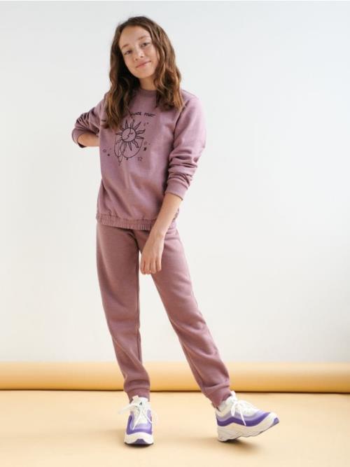 Sinsay - Jogger tepláky - fialová