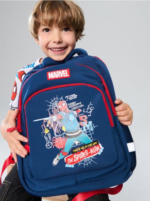 Sinsay - Ruksak s reflexnými prvkami Marvel - tmavomodrá