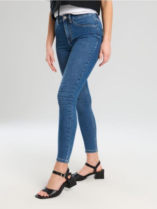 Sinsay - Rifle skinny so stredne vysokým pásom - modrá