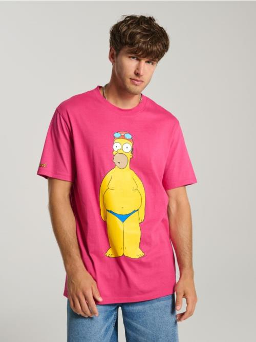 Sinsay - Tričko The Simpsons - horúca ružová