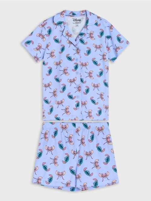 Sinsay - Dvojdielne pyžamo na gombíky Stitch - svetlomodrá