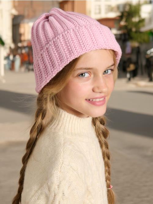 Sinsay - Čiapka beanie - pastelová ružová
