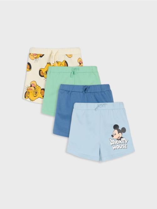 Sinsay - Kraťasy 4 pack Mickey Mouse - svetlomodrá