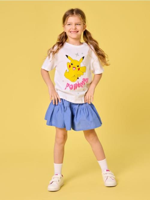 Sinsay - Tričko s dlhými rukávmi Pokémon - krémová