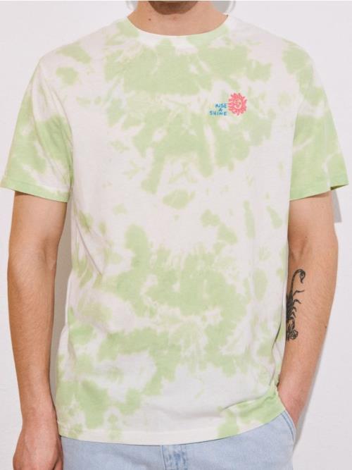Sinsay - Tričko tie-dye - bledozelená