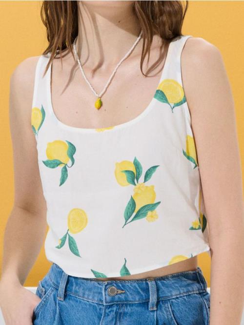 Sinsay - Crop top - biela