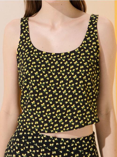 Sinsay - Crop top - viacfarebná