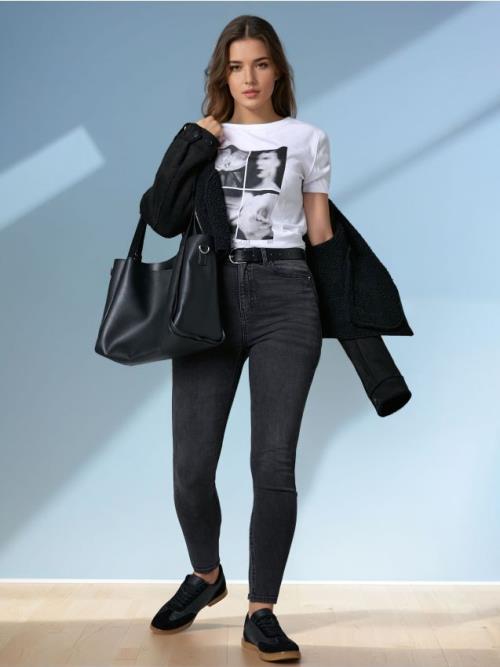 Sinsay - Rifle skinny - šedá