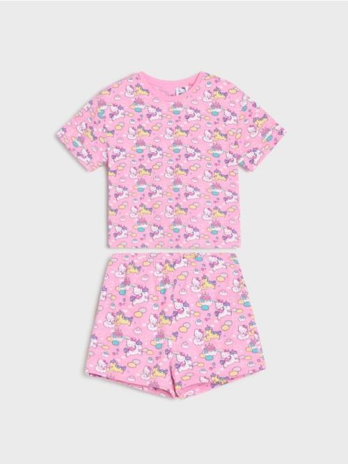 Sinsay - Dvojdielne pyžamo Hello Kitty - ružová