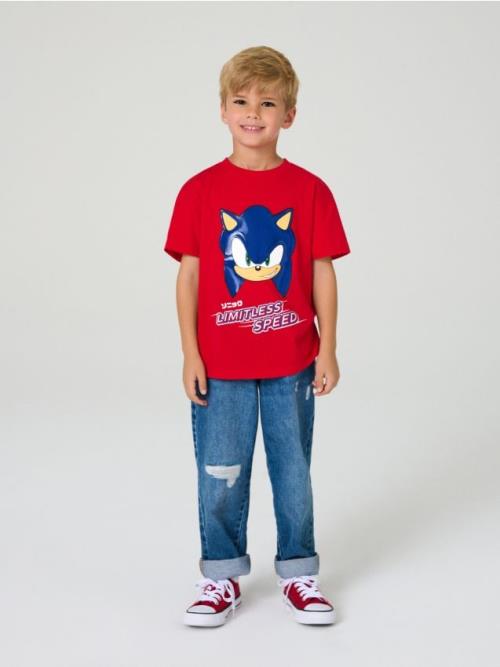 Sinsay - Tričko Sonic the Hedgehog: Modern - červená