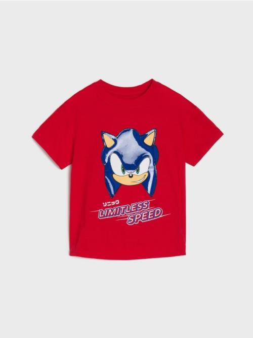 Sinsay - Tričko Sonic the Hedgehog: Modern - červená