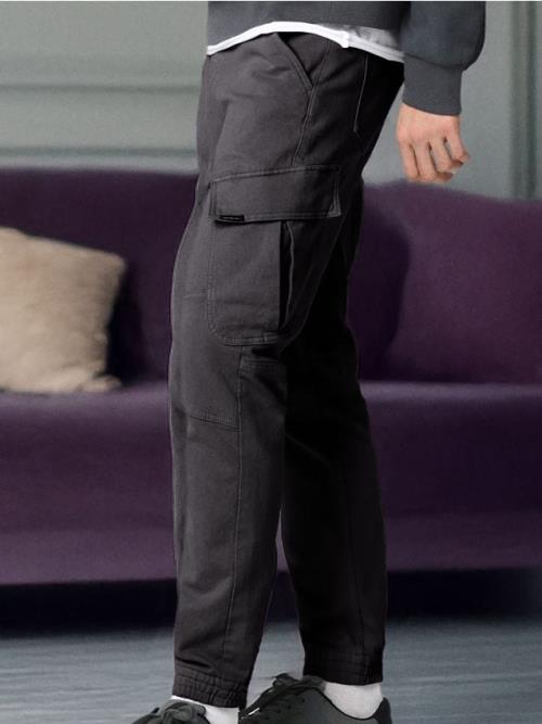 Sinsay - Džínsy regular jogger fit - antracitová
