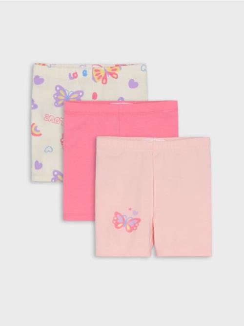 Sinsay - Krátke legíny 3 pack - krémová
