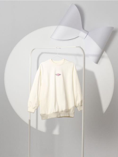 Sinsay - Mikina crewneck Hello Kitty - krémová
