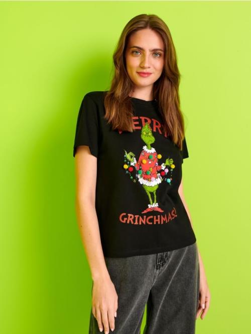 Sinsay - Tričko Grinch - čierna