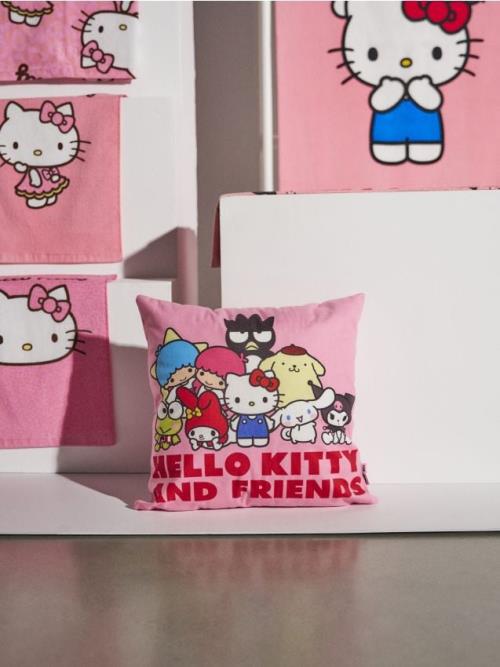 Sinsay - Obliečka na vankúš Hello Kitty and Friends - pastelová ružová