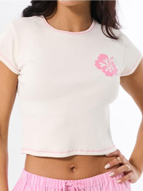Sinsay - Bavlnený crop top - telová