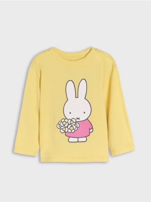 Sinsay - Tričko s dlhými rukávmi Miffy - žltá