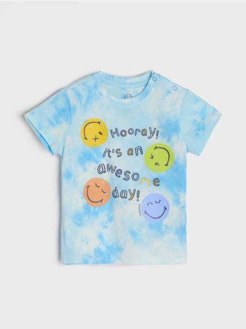 Sinsay - Tričko s krátkym rukávom s tie-dye efektom SmileyWorld® - viacfarebná