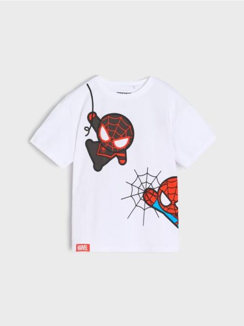 Sinsay - Tričko Marvel Kawaii Art Collection - biela