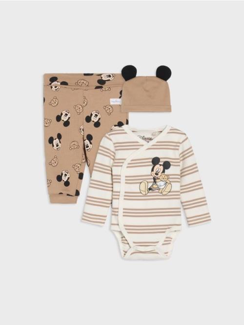 Sinsay - Detská súprava Mickey Mouse - krémová
