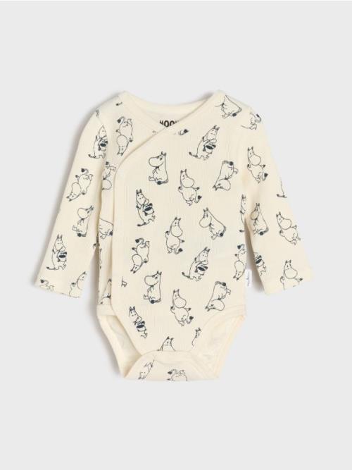 Sinsay - Pásikavé úpletové body The Moomins - krémová
