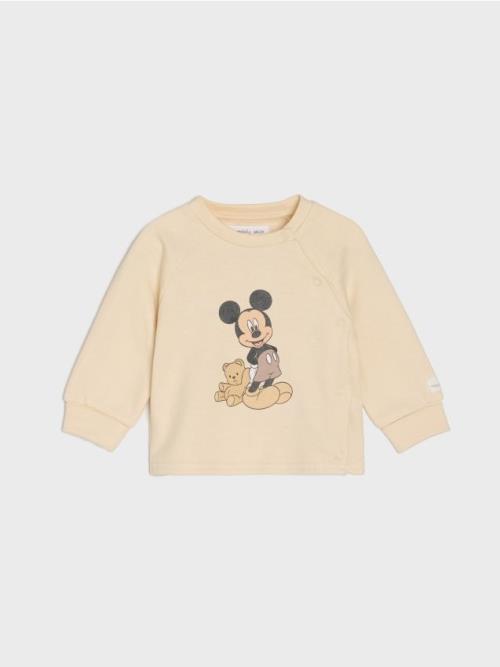 Sinsay - Mikina s potlačou Mickey Mouse - krémová
