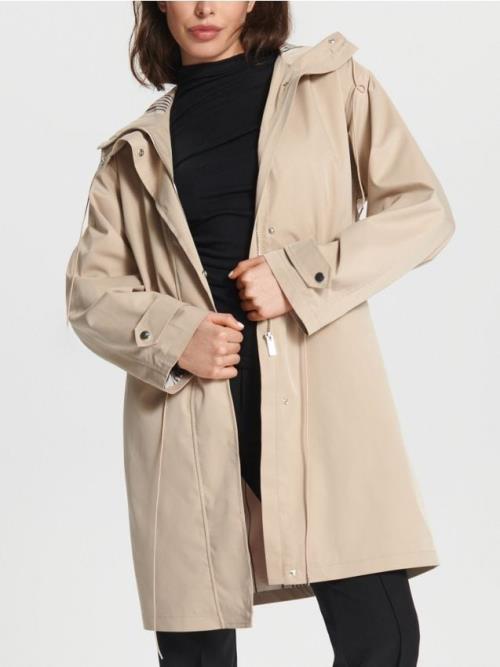 Sinsay - Parka s kapucňou - béžová