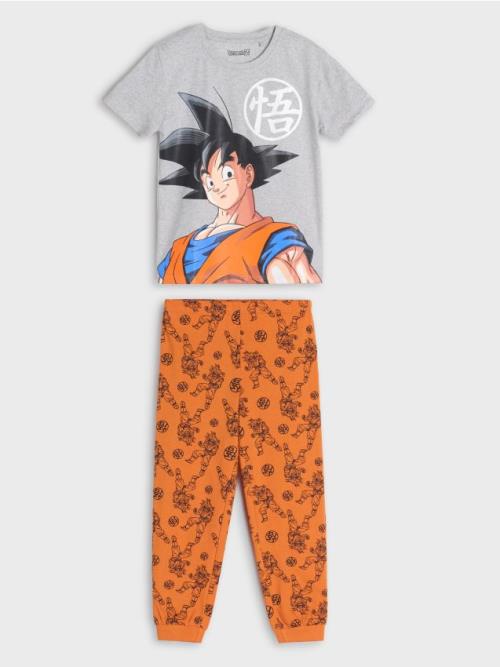 Sinsay - Dvojdielne pyžamo Dragonball - svetlošedá