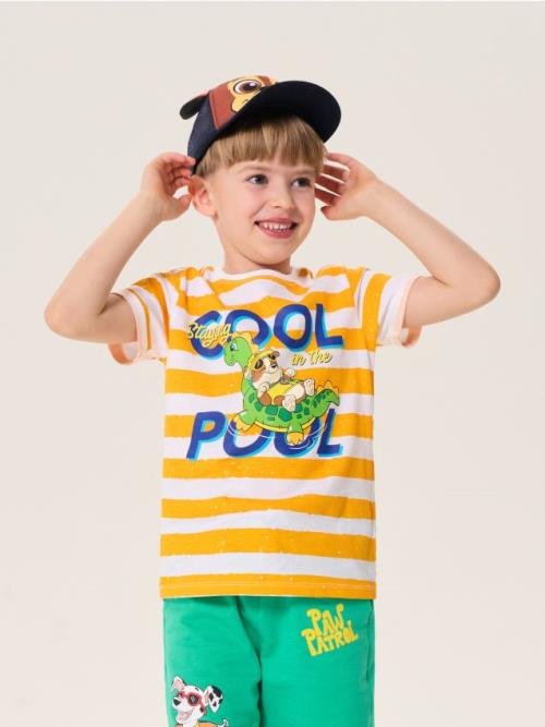 Sinsay - Tričko s krátkym rukávom a ozdobným výstrihom PAW Patrol - biela