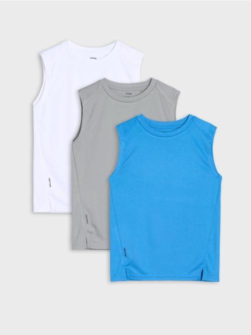Sinsay - Športové tričká 3 pack Active - svetlomodrá